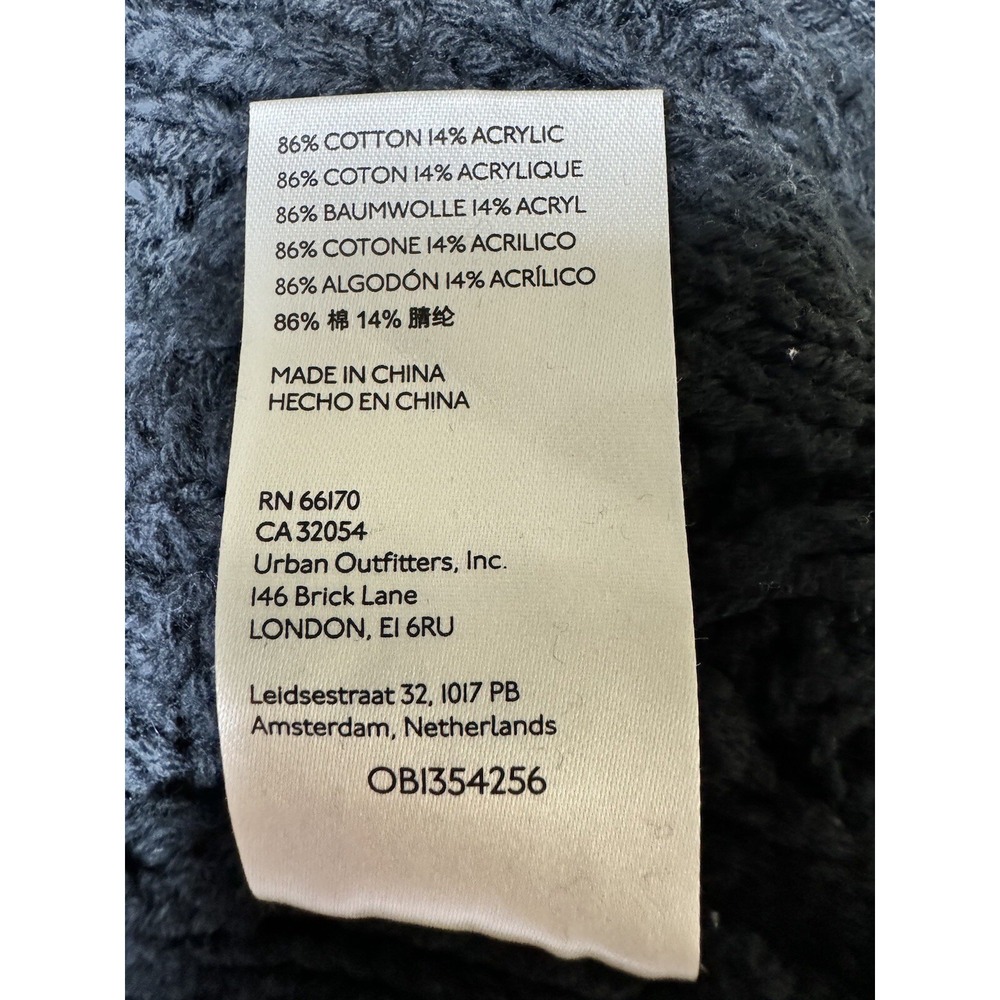 Free People Montana Cable Cardi Black Women's Size Medium - Picture 10 of 12